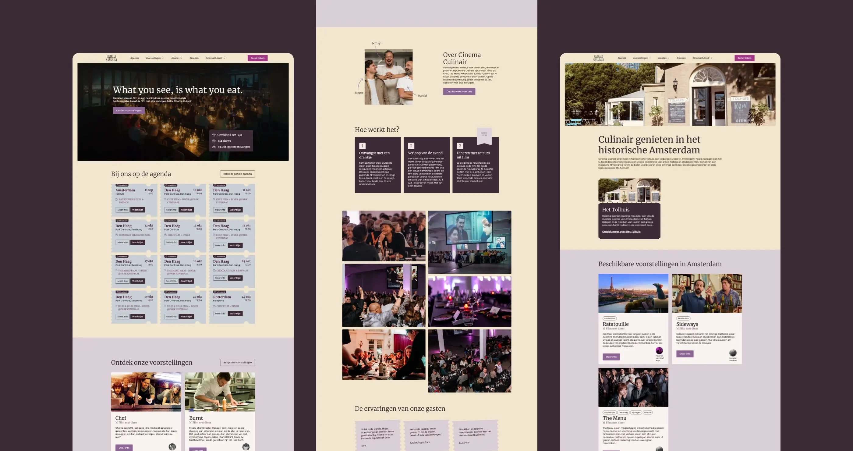 Cinema culinair 3 afbeeldingen van de website